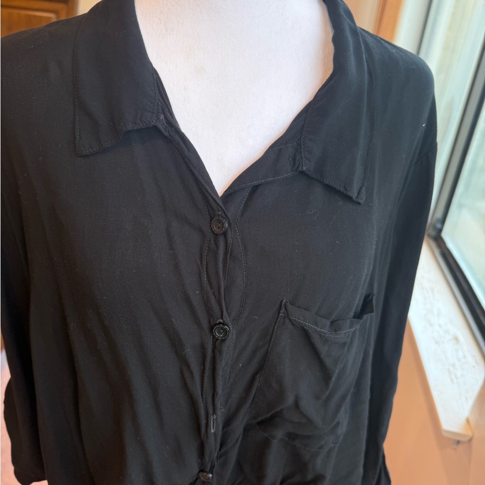 Black Button-Up Shirt